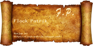 Flock Patrik névjegykártya